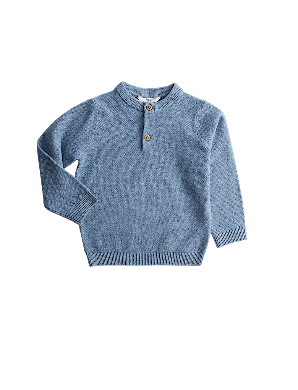Henley Knitted Jumper (0-8 Yrs)
