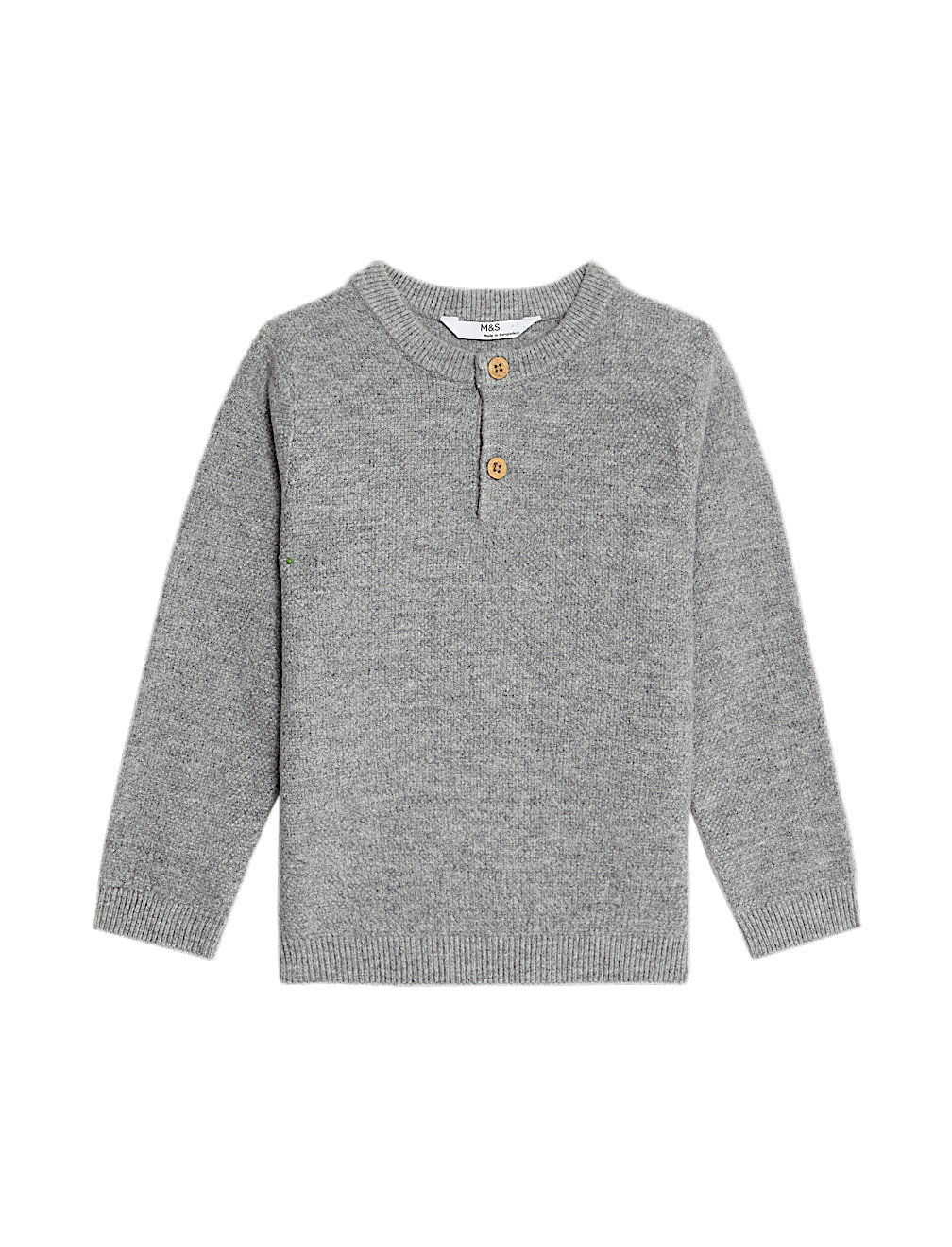 Henley Knitted Jumper (0-8 Yrs)