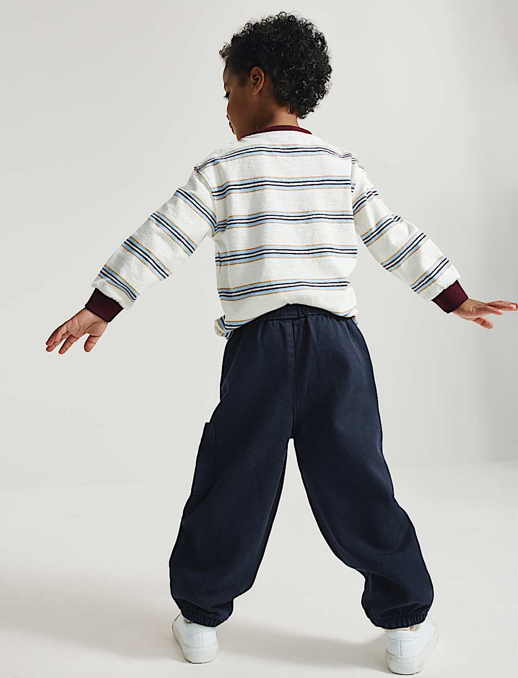 Relaxed Denim Cargo Jeans (2-8 Yrs)