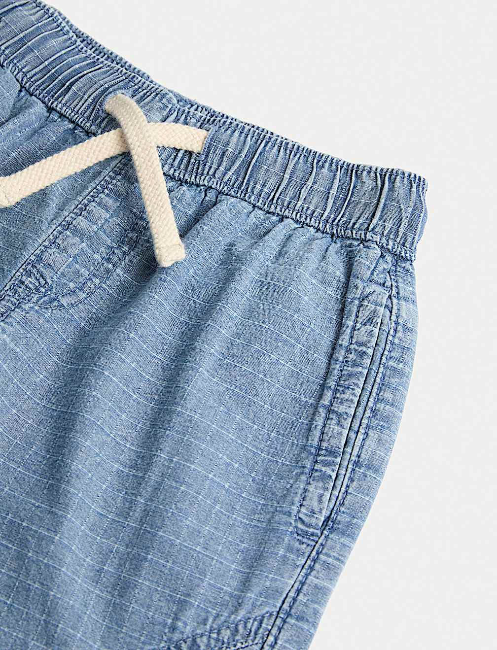 Pure Cotton Ripstop Barrel Jeans (2-8 Yrs)