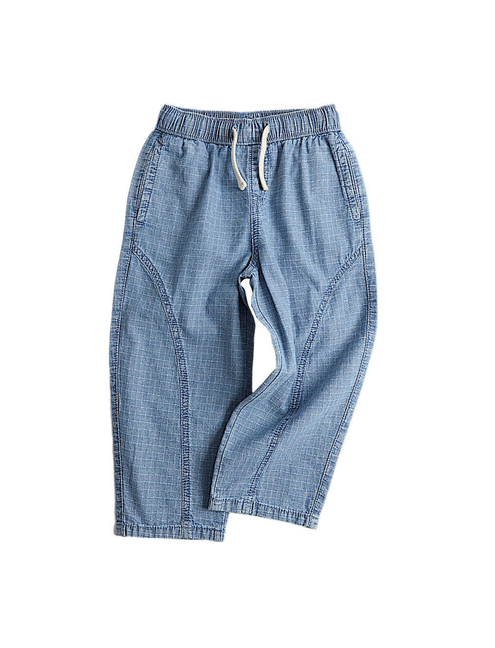Pure Cotton Ripstop Barrel Jeans (2-8 Yrs)