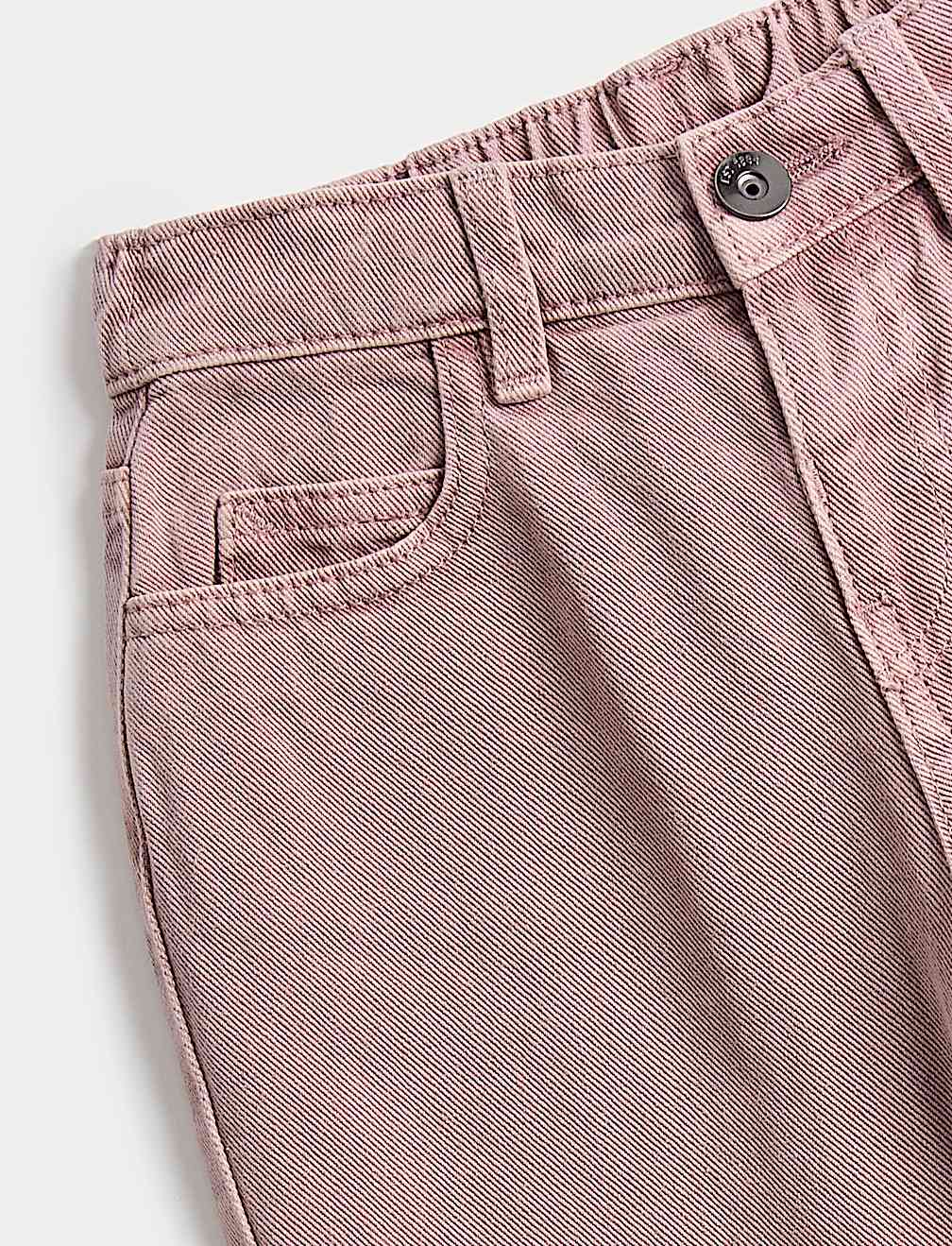 Pure Cotton Barrel Leg Jeans (2-8 Yrs)