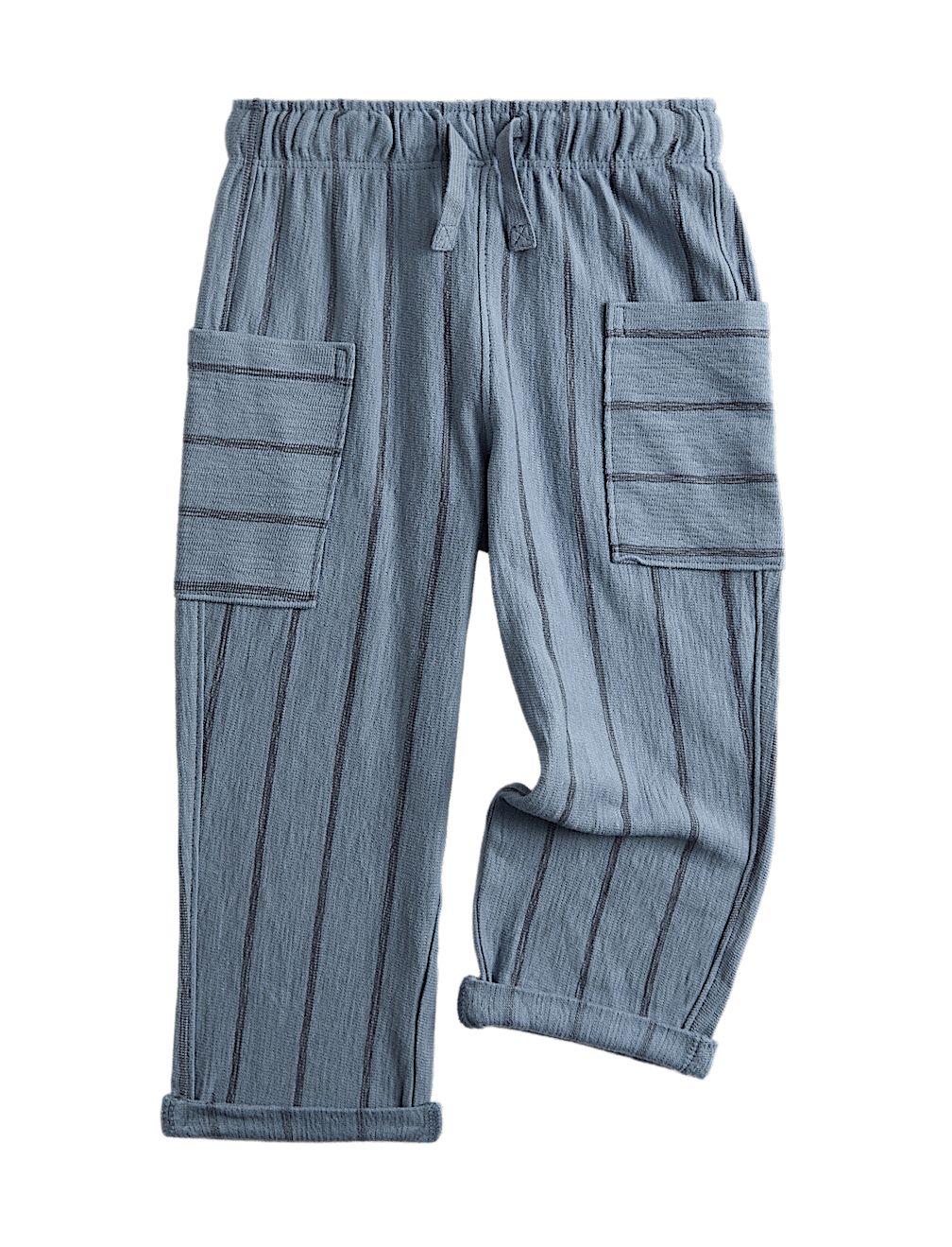 Pure Cotton Textured Striped Trousers (2-8 Yrs)