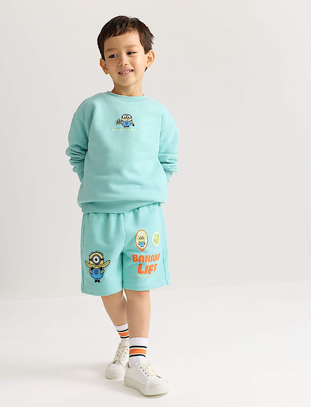 Cotton Rich Minions&trade; Graphic Shorts (2-8 Yrs)