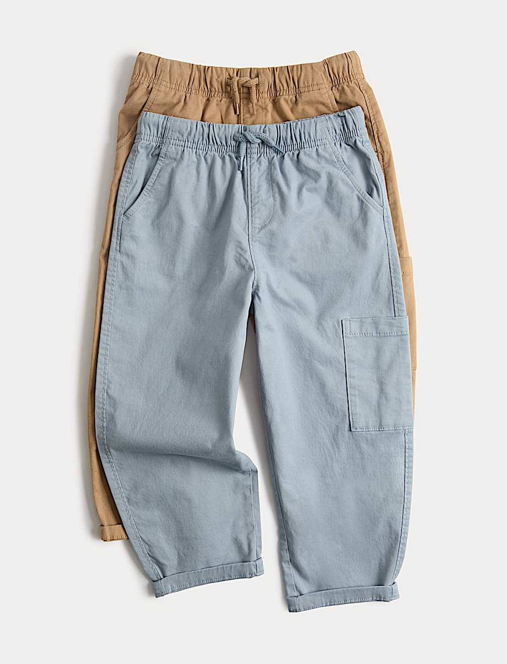 2 Pack Cotton Rich Trousers (2-8 Yrs)