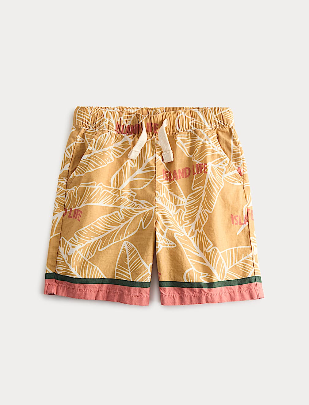 Pure Cotton Tropical Print Shorts (2-8 Yrs)