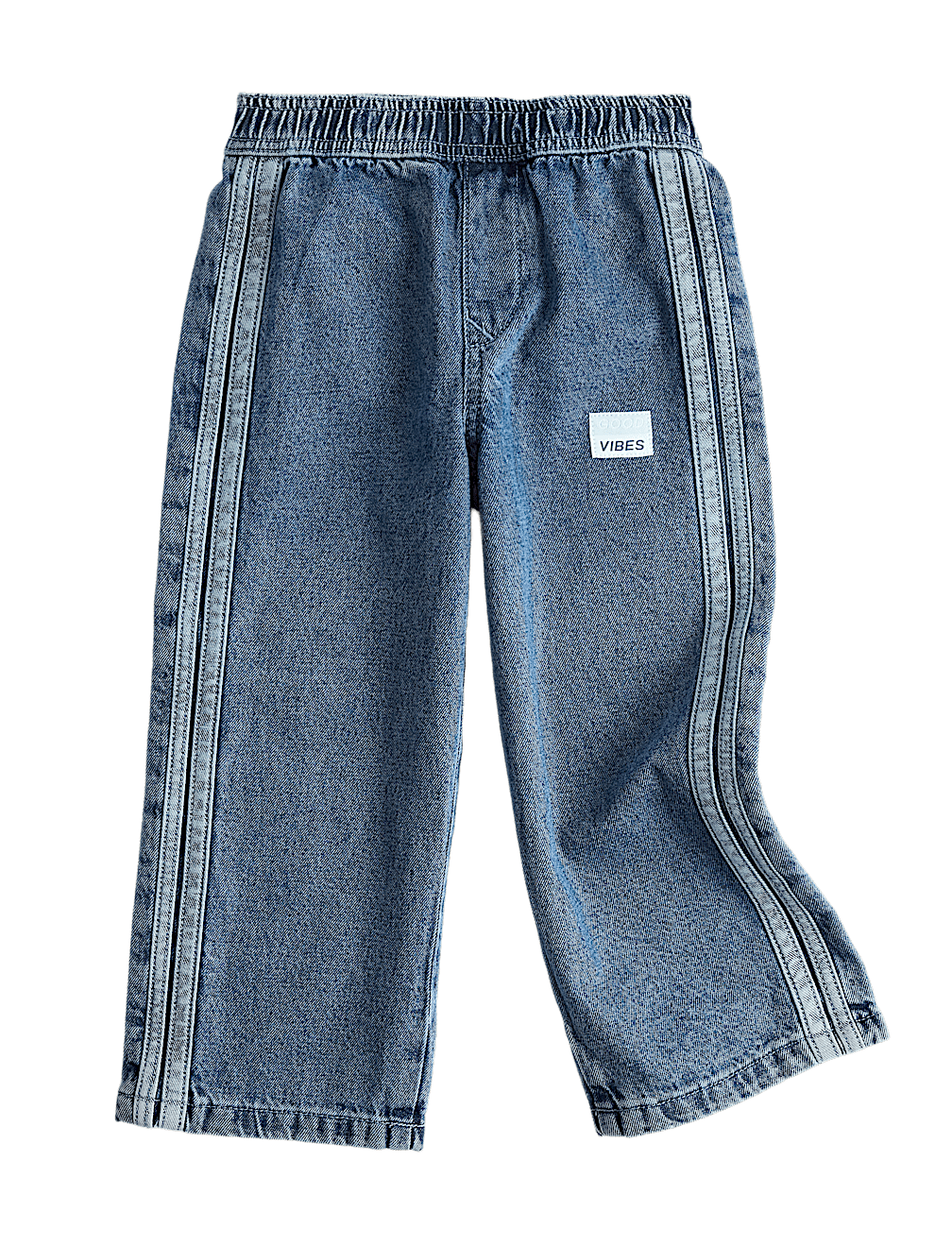 Wide Leg Pure Cotton Denim Joggers (2-8 Yrs)