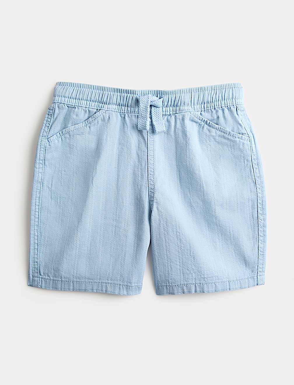 Pure Cotton Textured Shorts (2-8 Yrs)