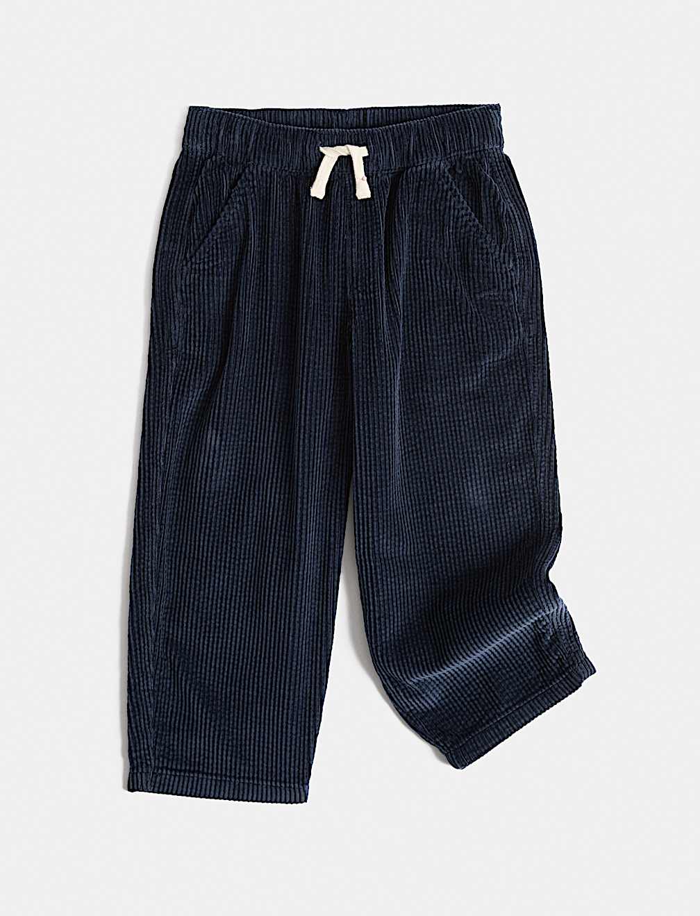 Pure Cotton Corduroy Drawstring Trousers (2-8 Yrs)