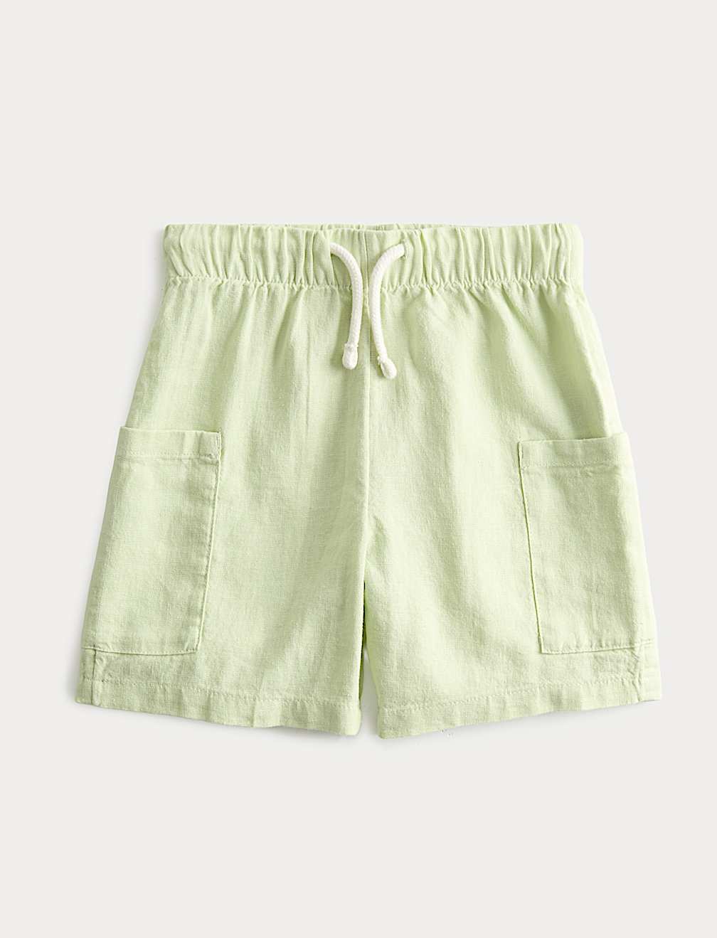 Linen Blend Cargo Shorts (2-8 Years)