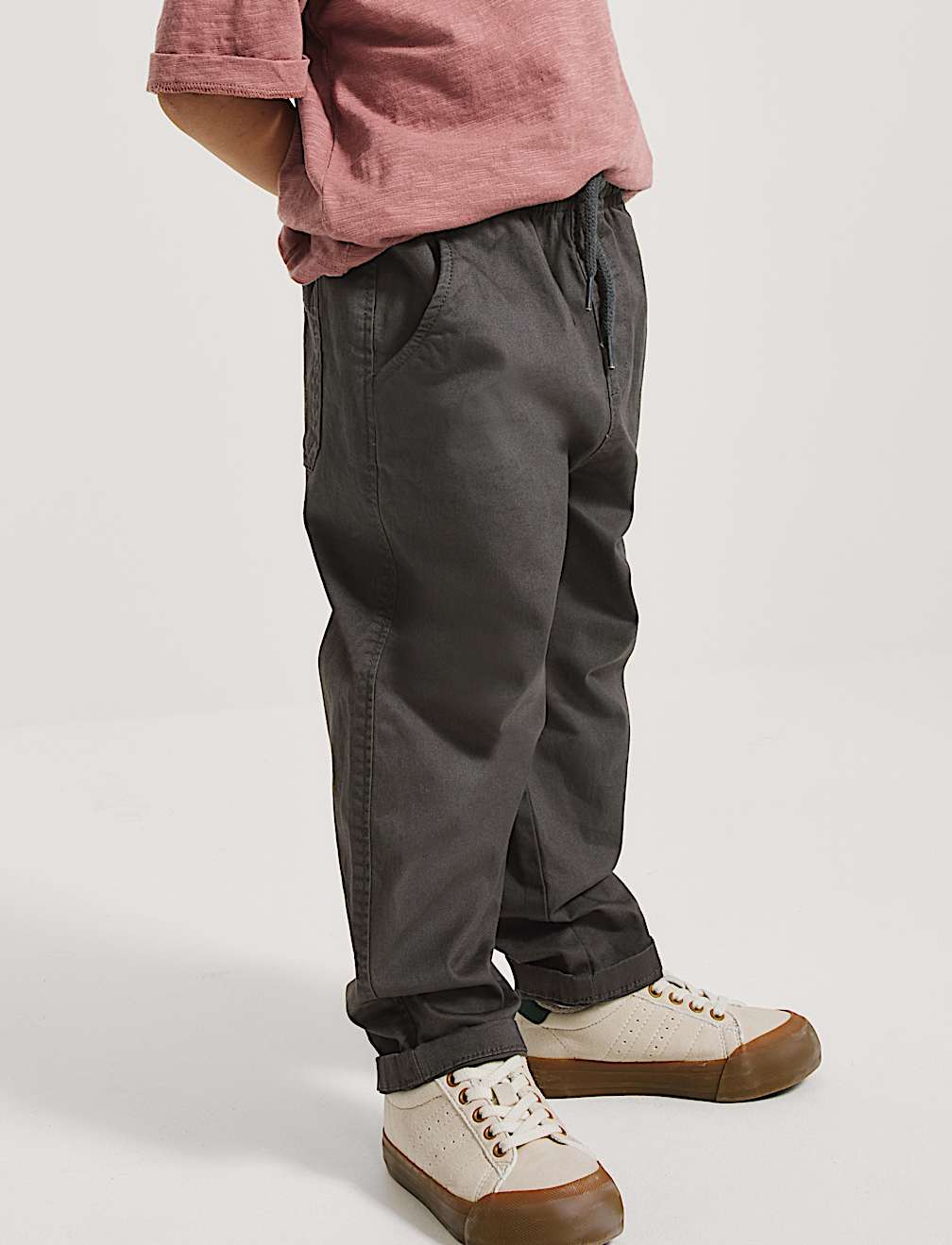 Cotton Rich Pull On Cargo Trousers (2-8 Yrs)