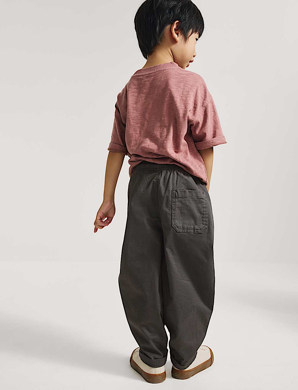 Cotton Rich Pull On Cargo Trousers (2-8 Yrs)