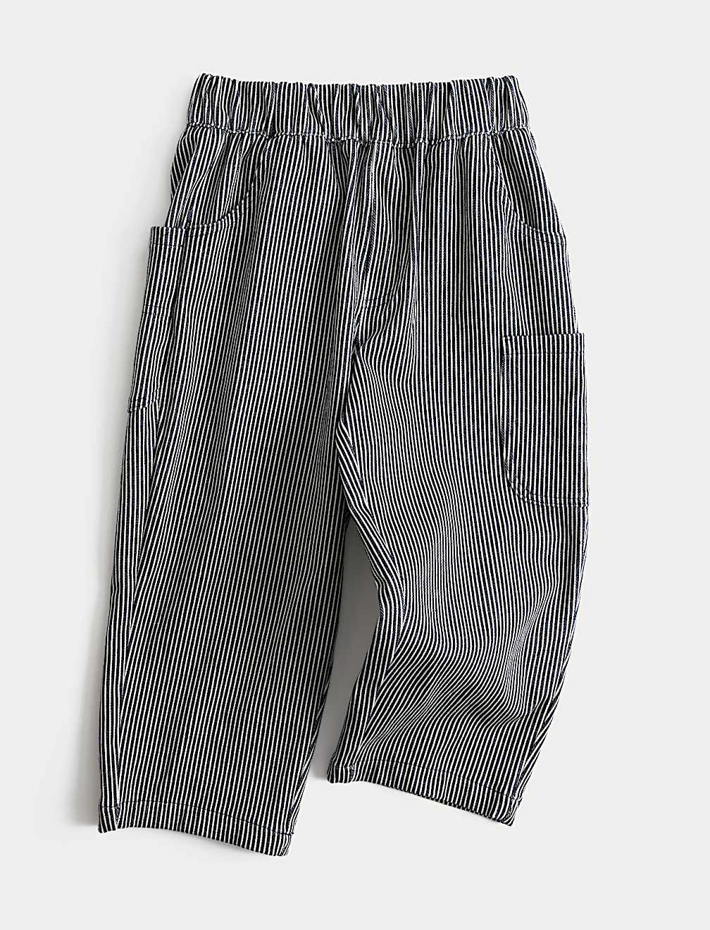Cotton Blend Striped Balloon Trousers (2-8 Yrs)