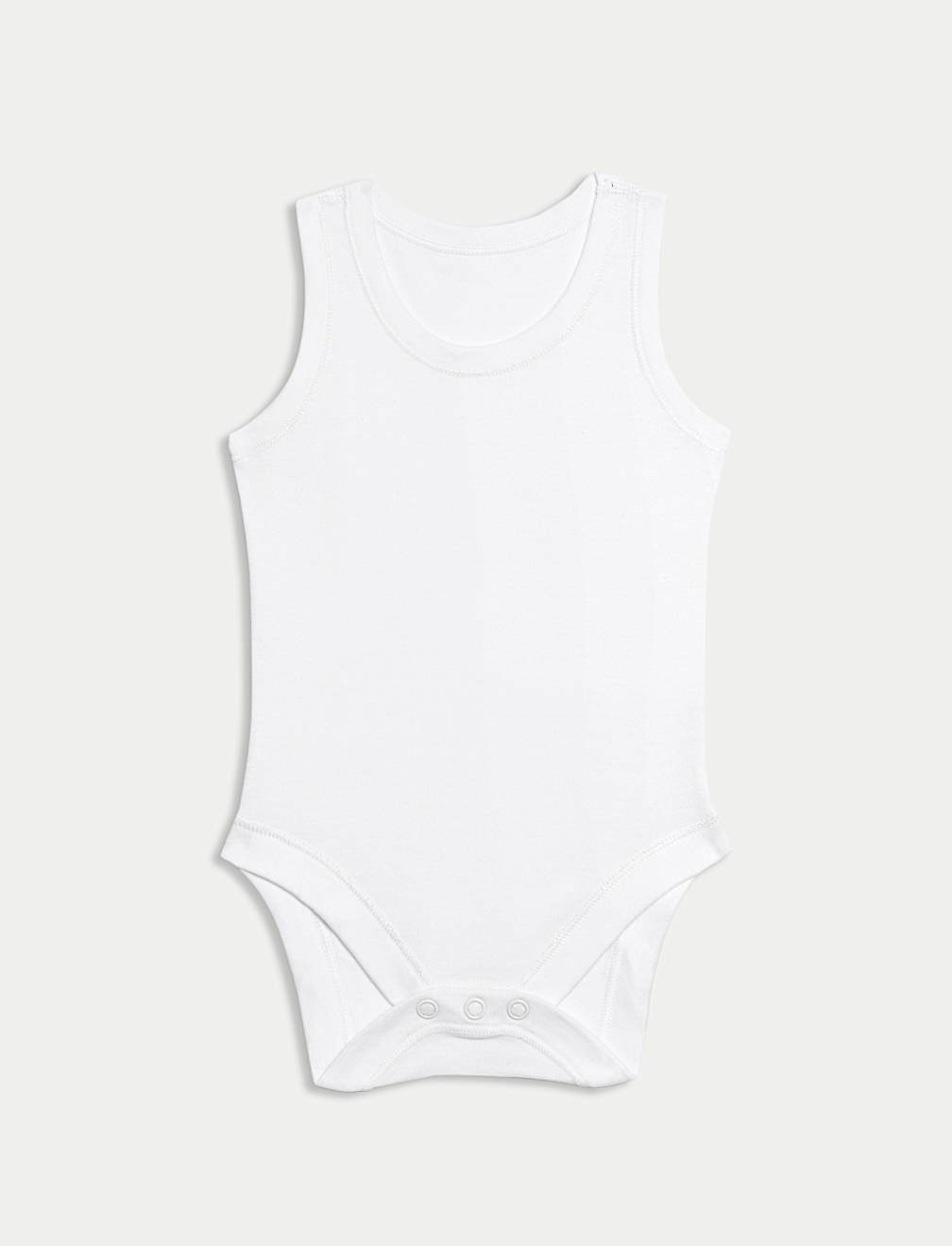 7 Pack Pure Cotton Sleeveless Bodysuits (5lbs-3 Yrs)