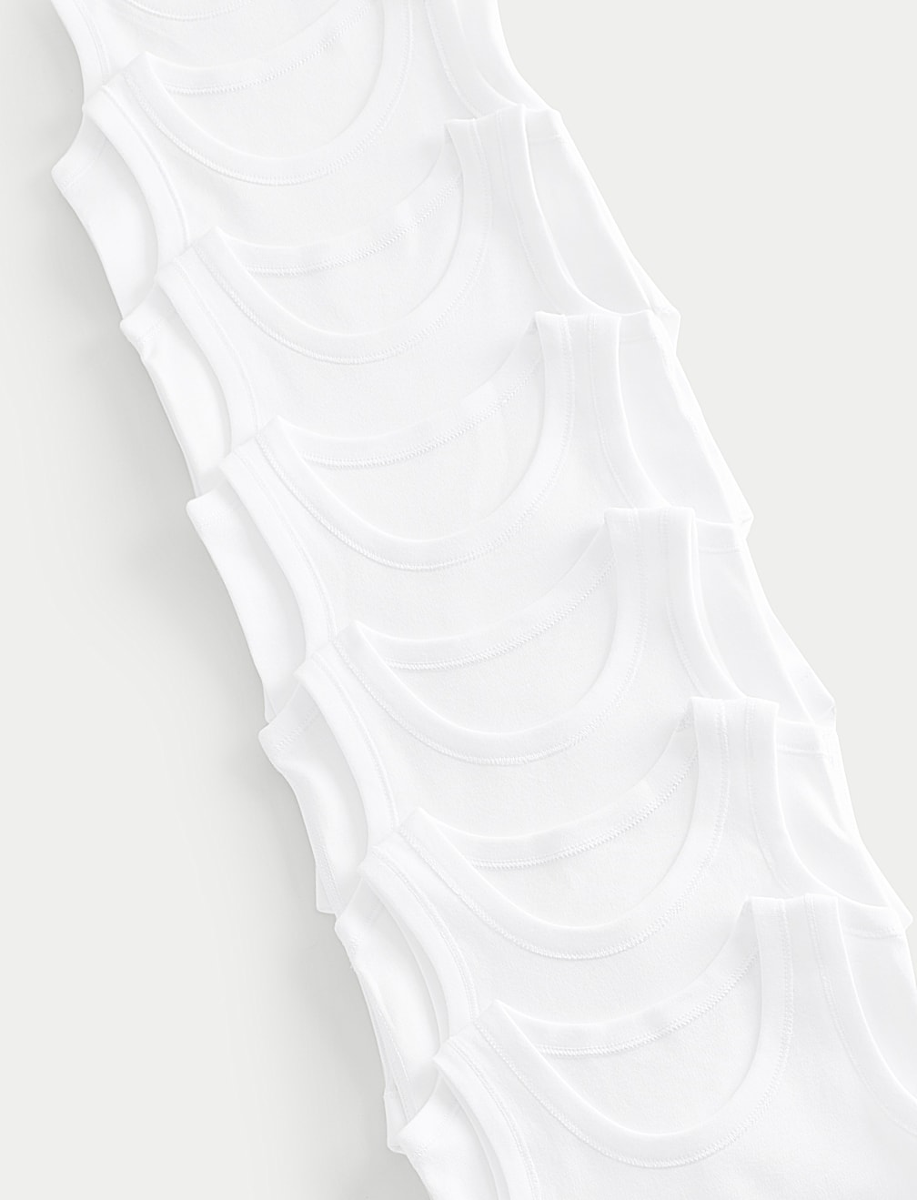 7 Pack Pure Cotton Sleeveless Bodysuits (5lbs-3 Yrs)