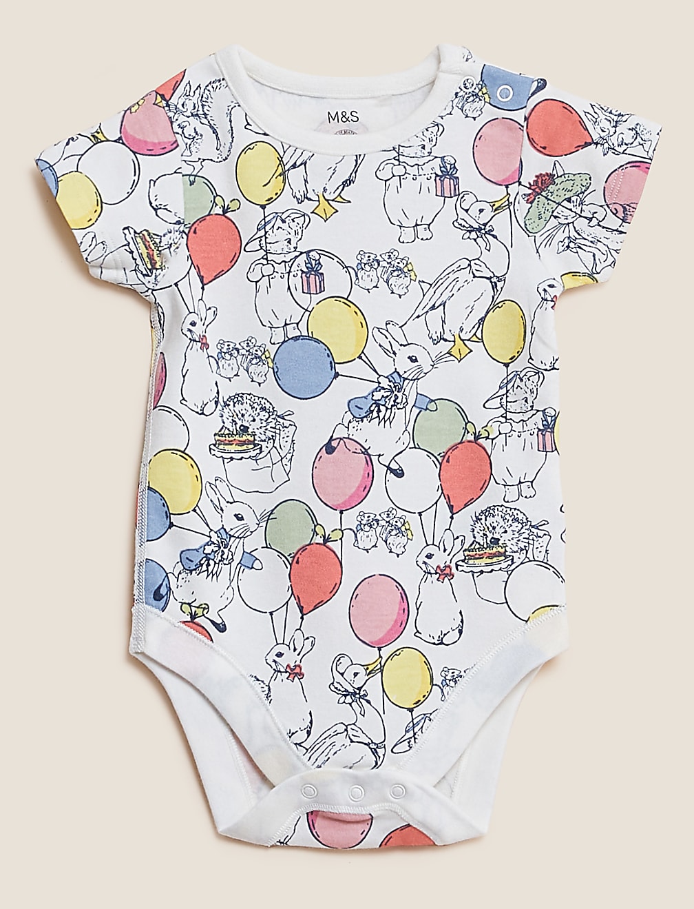 3pk Pure Cotton Peter Rabbit™ Bodysuits (5½lbs - 3 Yrs)