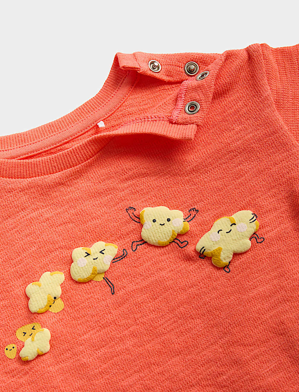 2 Piece Pure Cotton Popcorn Top & Bottom Outfit (0-2 Yrs)