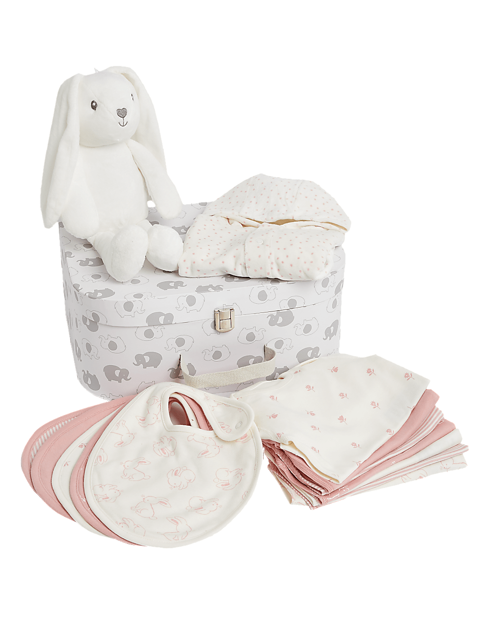 14pk Cotton Rich Printed Pink Gift Set