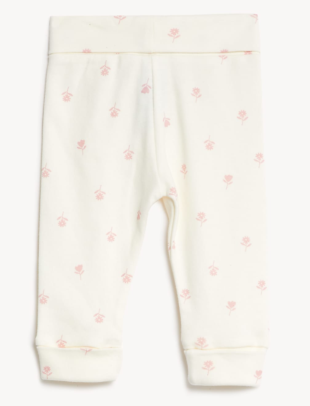 3pk Pure Cotton Striped & Floral Leggings