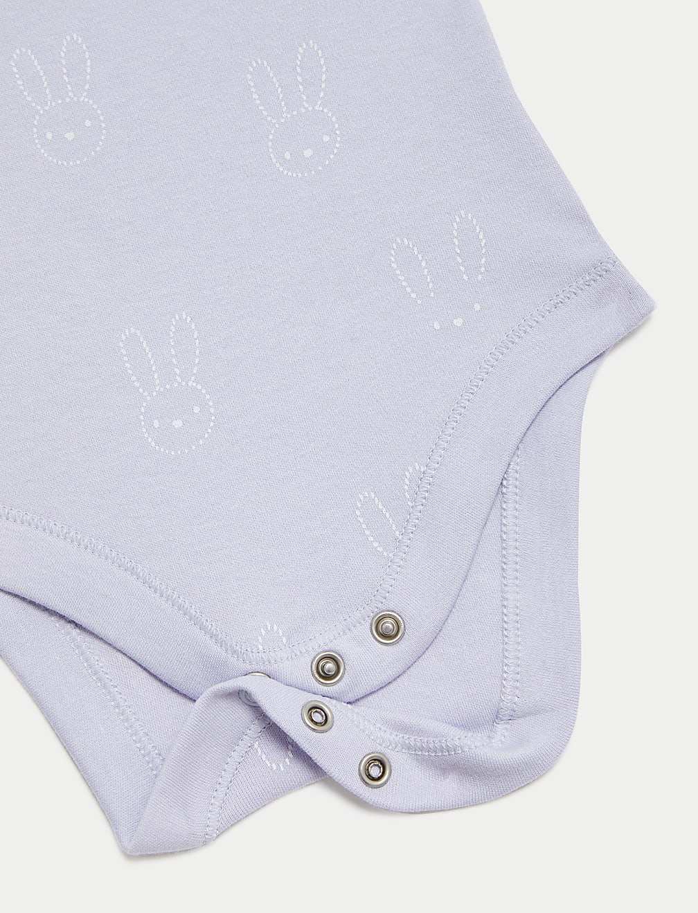 5pk Pure Cotton Bunny Bodysuits (6½lbs-3 Yrs)