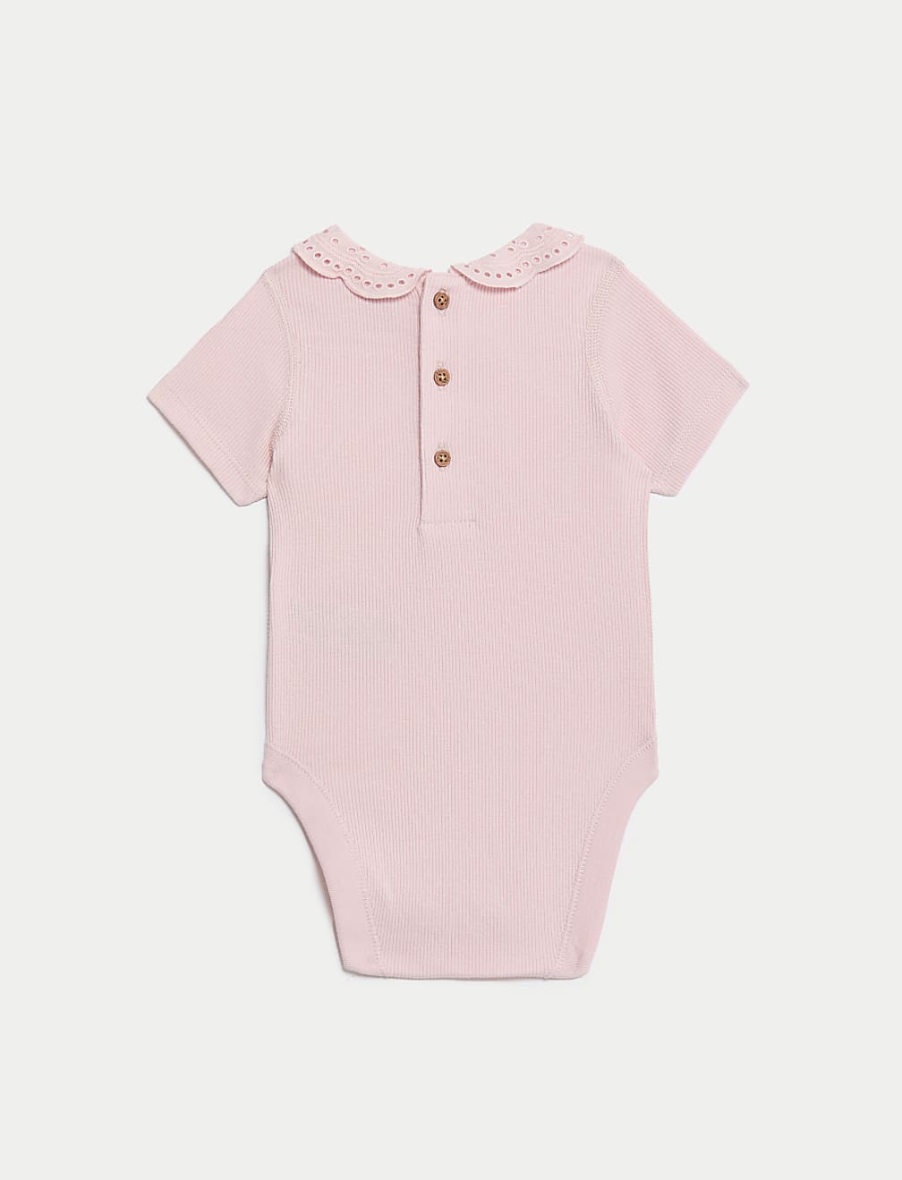 2pk Cotton Rich Frill Collar Bodysuits (6½lbs-3 Yrs)