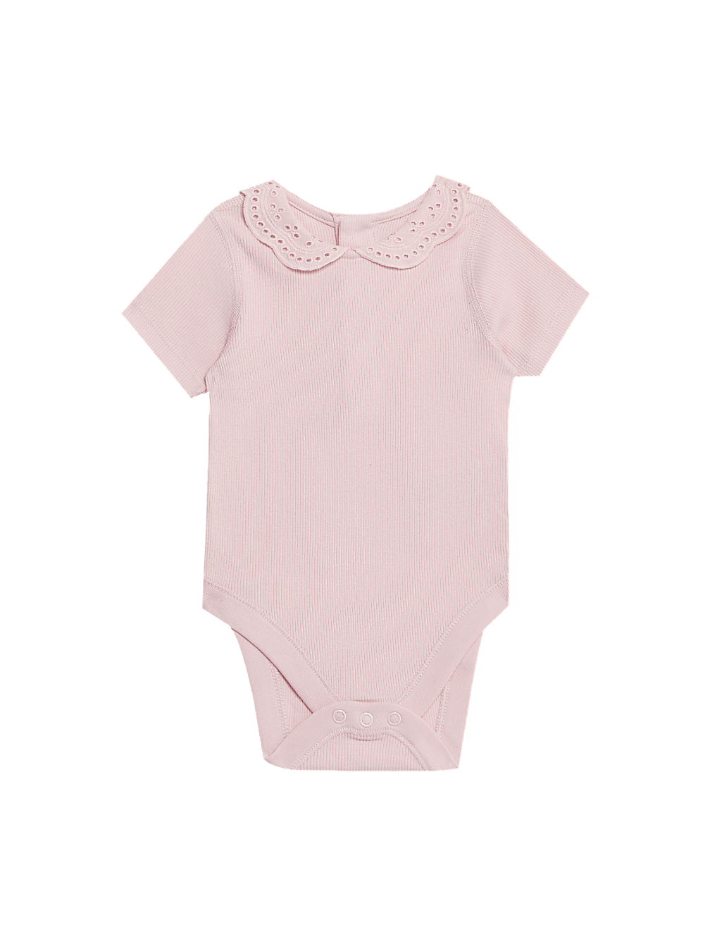 2pk Cotton Rich Frill Collar Bodysuits (6½lbs-3 Yrs)