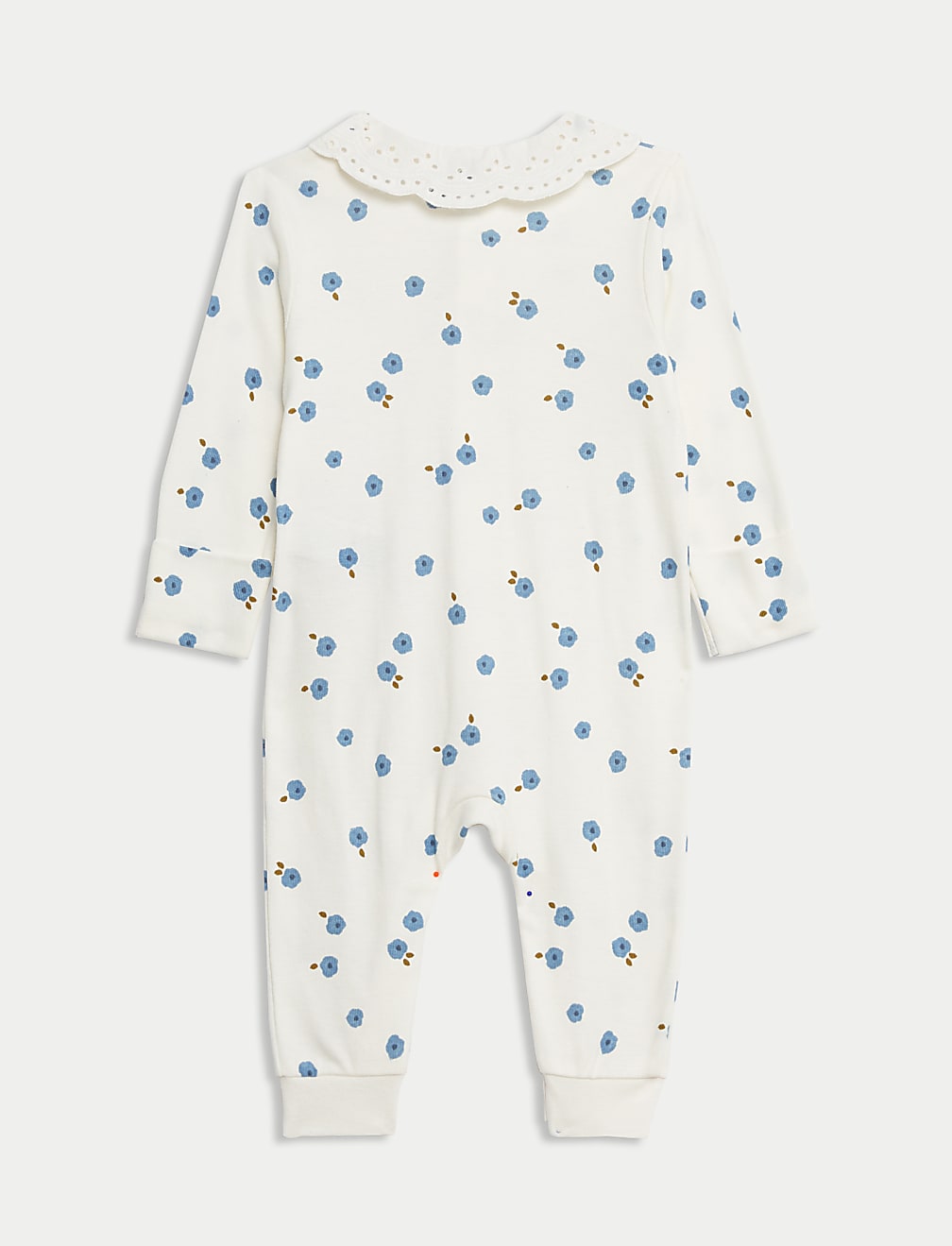 2pk Pure Cotton Floral Sleepsuits (6½lbs-3 Yrs)