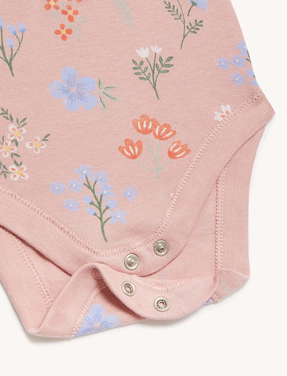 3pk Pure Cotton Floral Bodysuits (6 1/2lbs-3 Yrs)