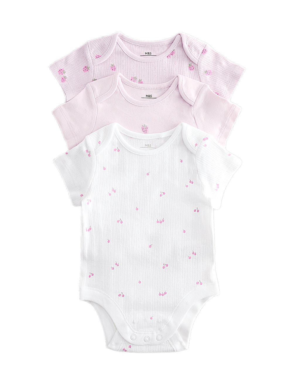 3 Pack Pure Cotton Printed Bodysuits (6&frac12;lbs-3 Yrs)