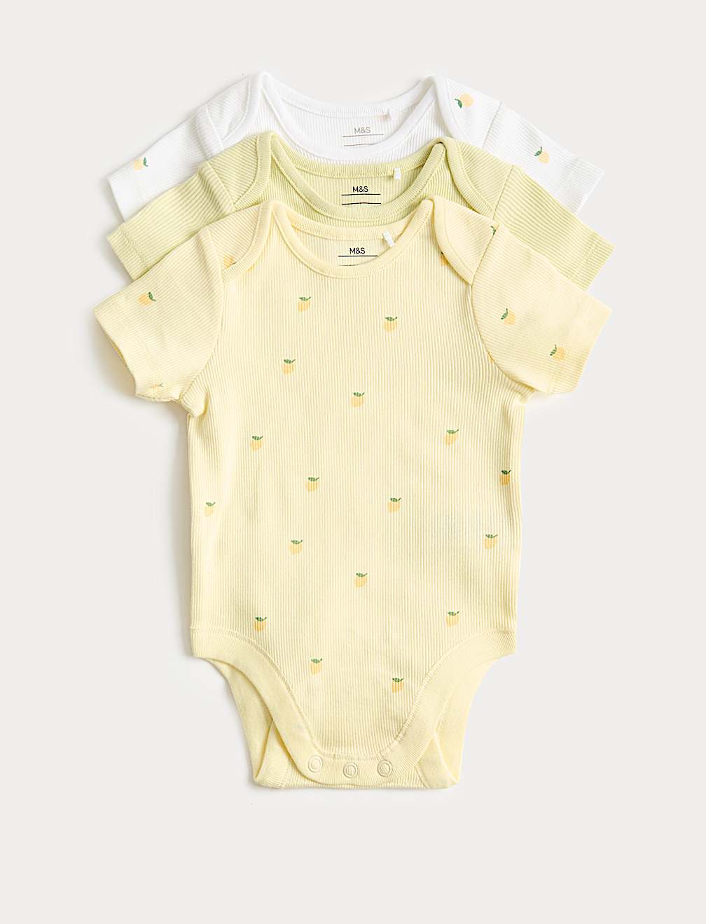 3 Pack Cotton Rich Bodysuits (6&frac12;lbs-3 Yrs)