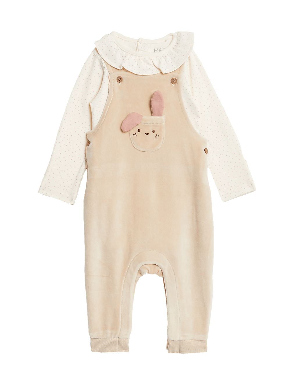 2pc Cotton Rich Bunny Spot Outfit (7lbs-1 Yrs)