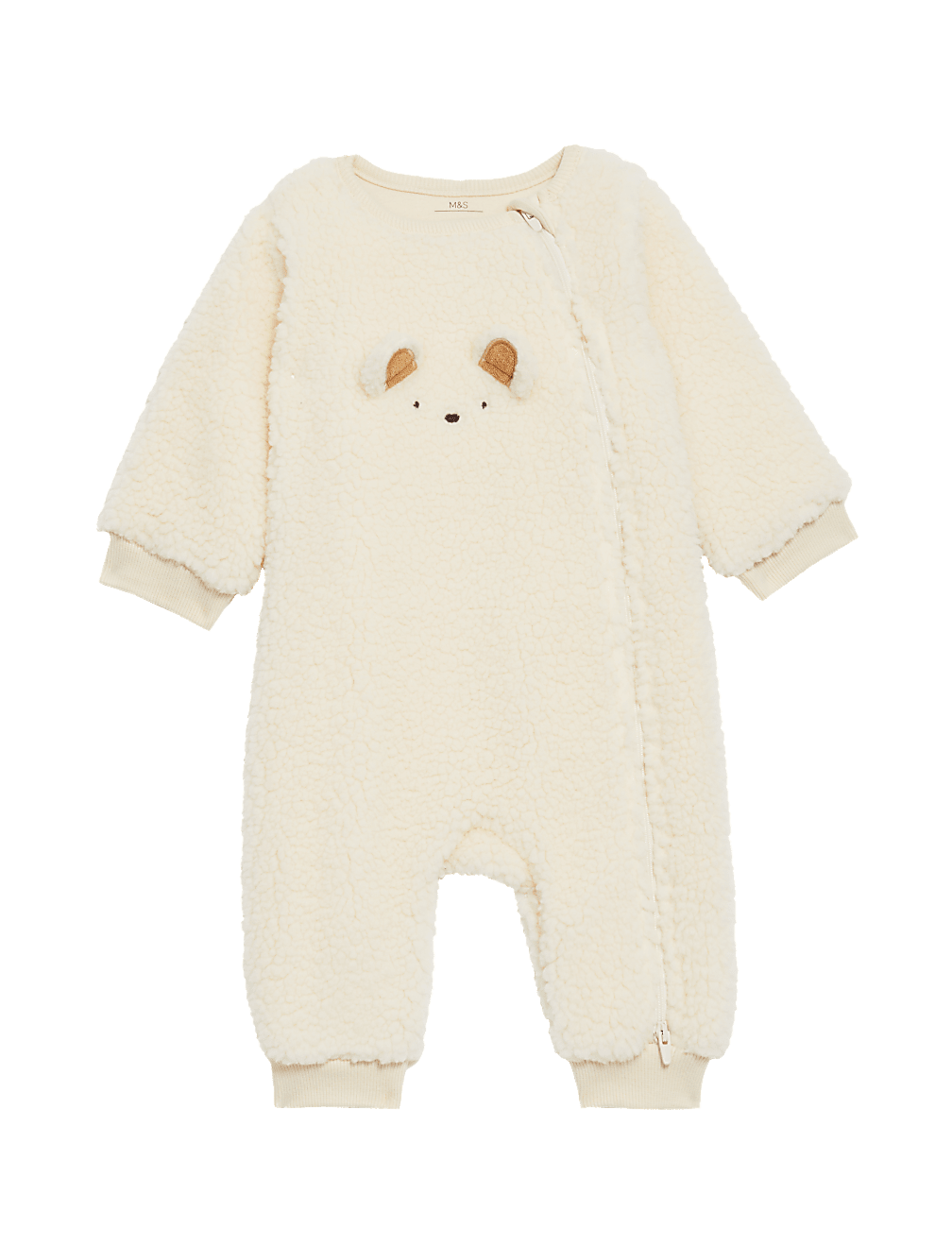 Fleece Bear Face Sleepsuit (7lbs-3 Yrs)