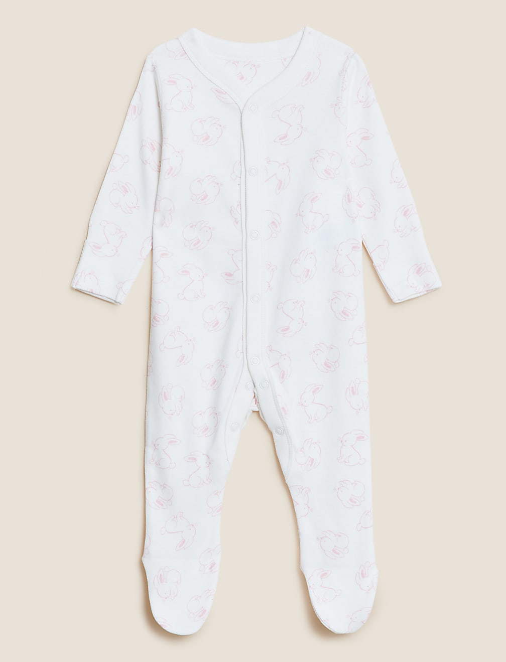 3pk Pure Cotton Printed Sleepsuits (5lbs-3 Yrs)