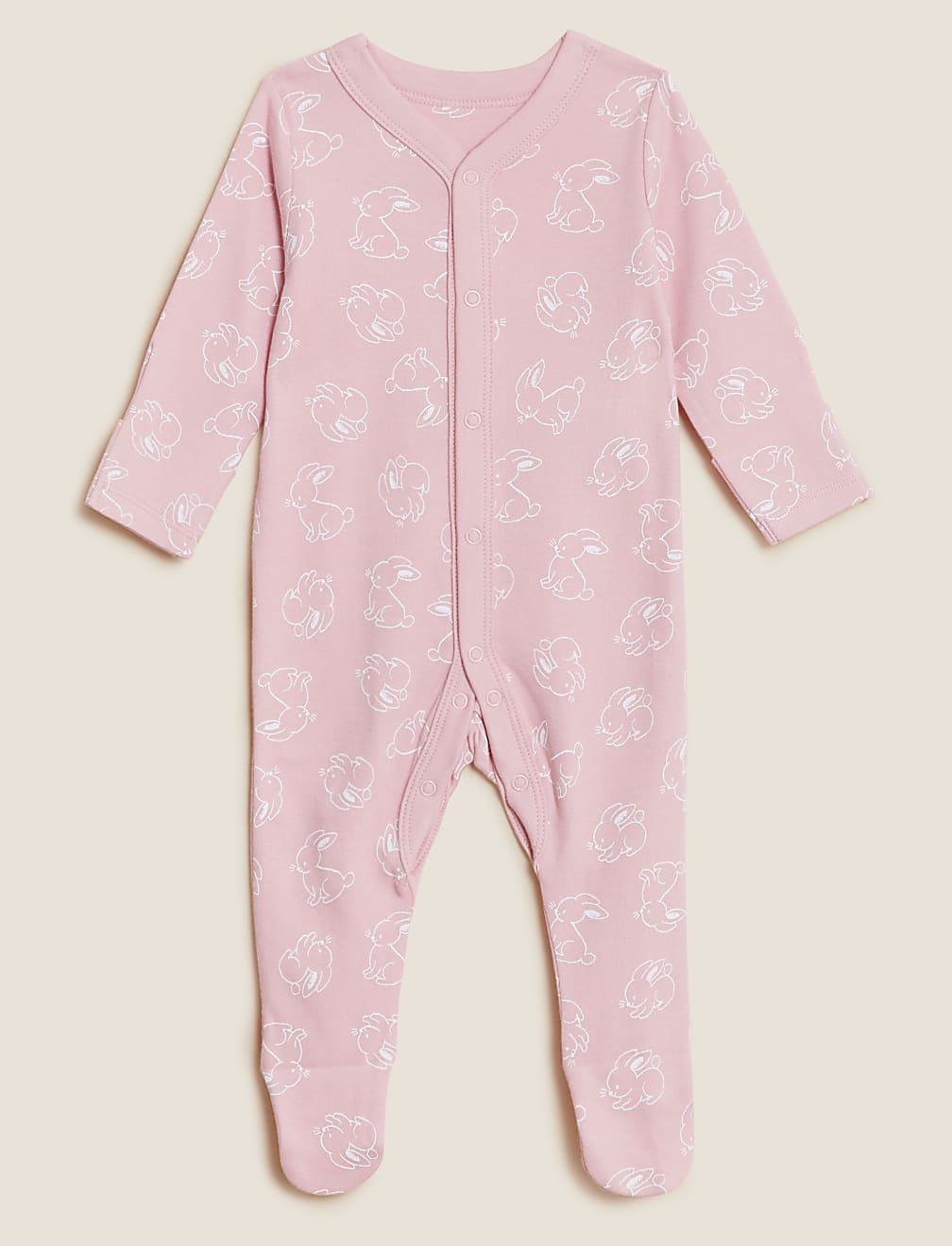 3pk Pure Cotton Printed Sleepsuits (5lbs-3 Yrs)
