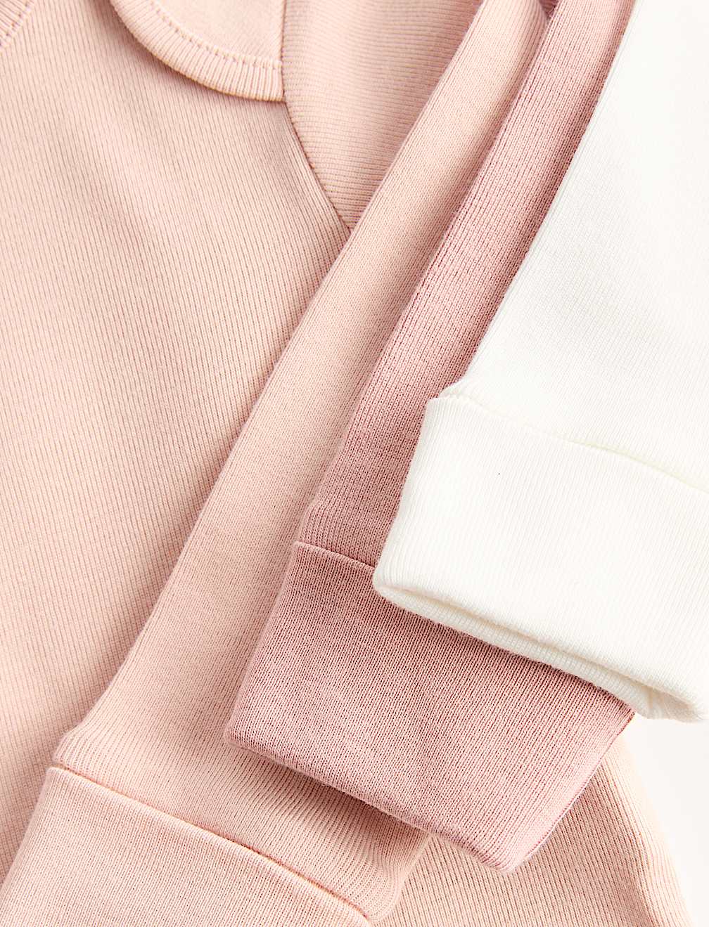 5 Pack Pure Cotton Plain Long Sleeve Bodysuits (7lbs-3 Yrs)