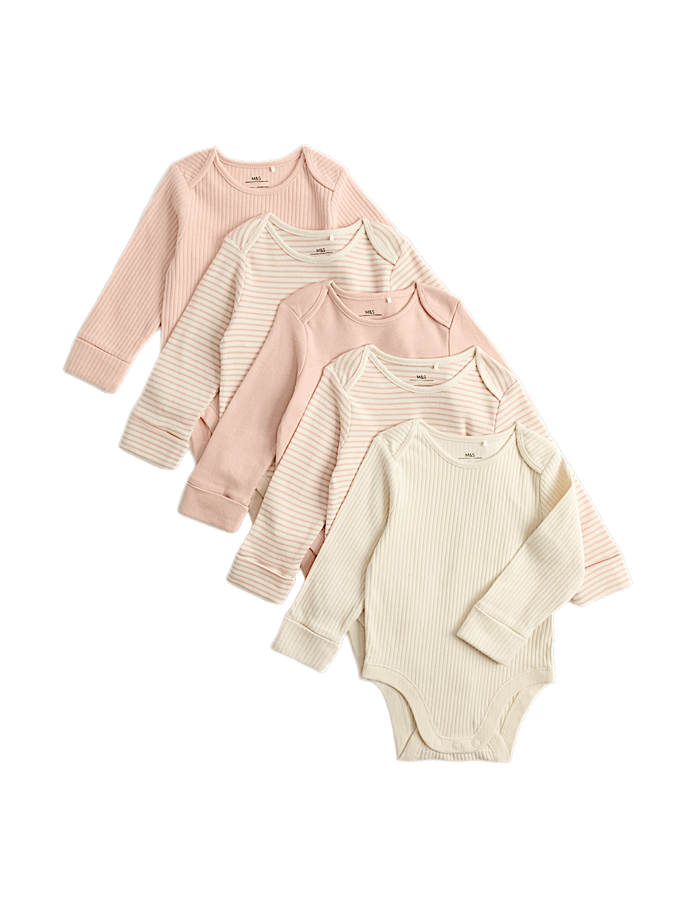 5 Pack Long Sleeve Bodysuits (Newborn-3 Yrs)