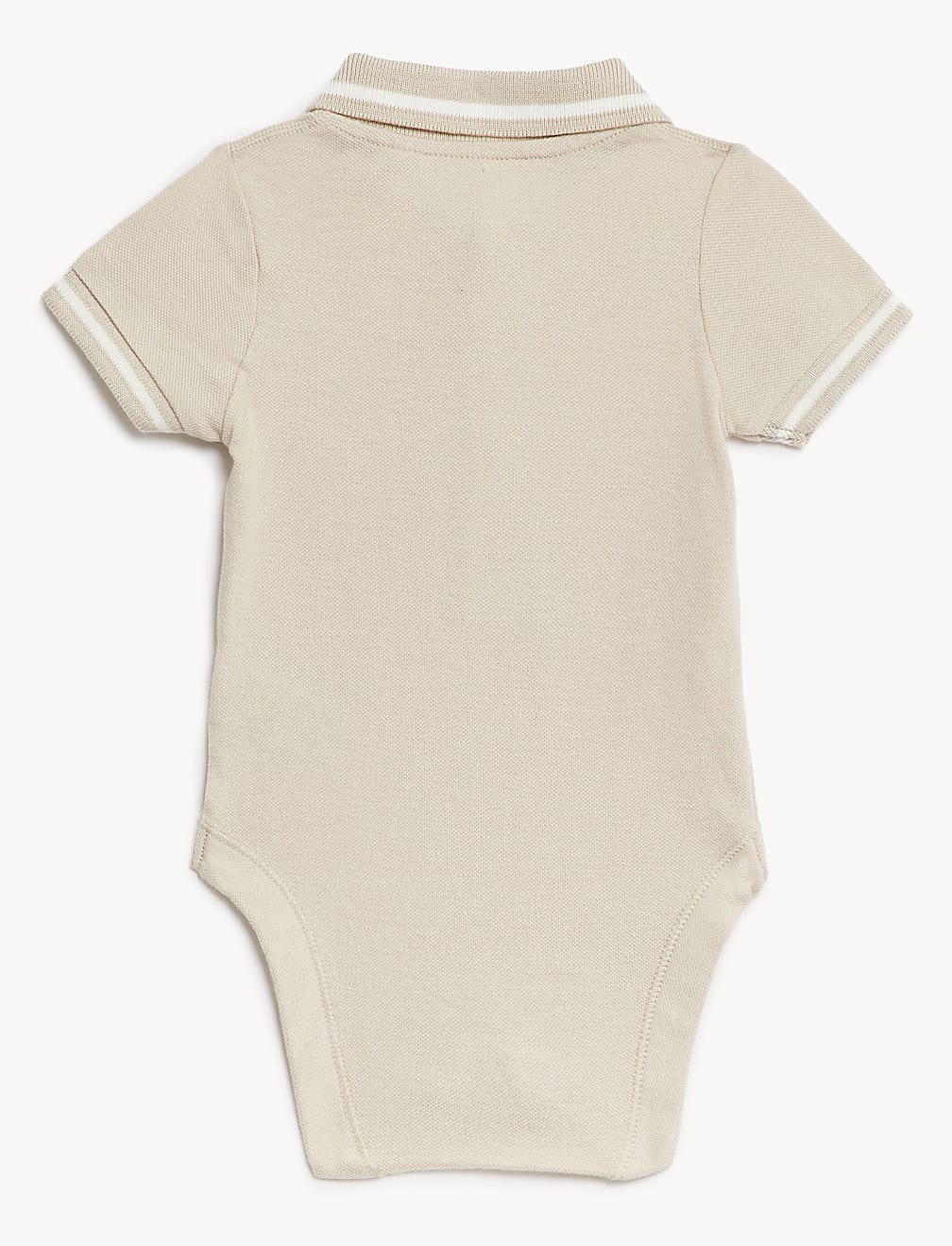 3pk Pure Cotton Polo Bodysuits (0-3 Yrs)