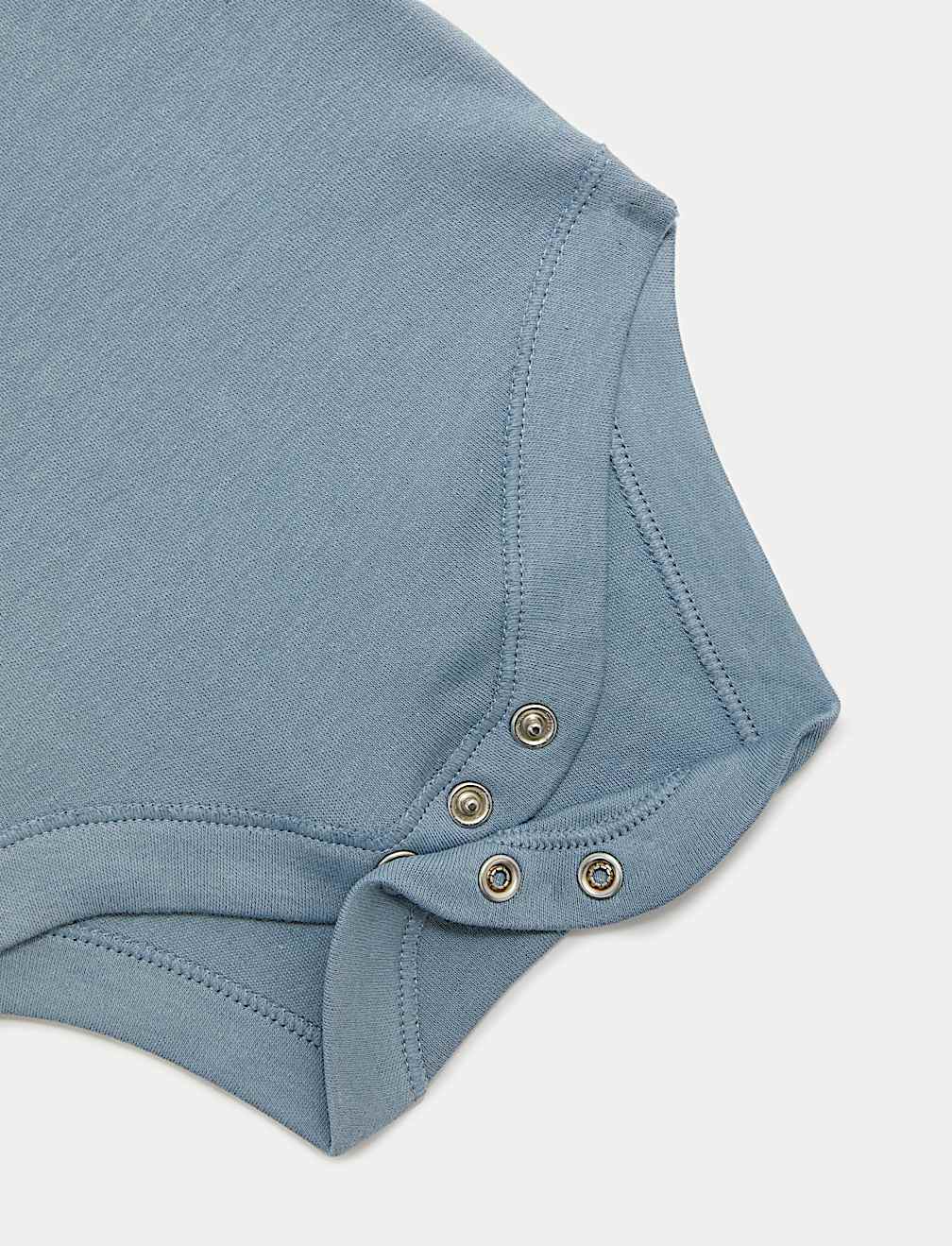 5pk Pure Cotton Bodysuits (6½lbs-3 Yrs)
