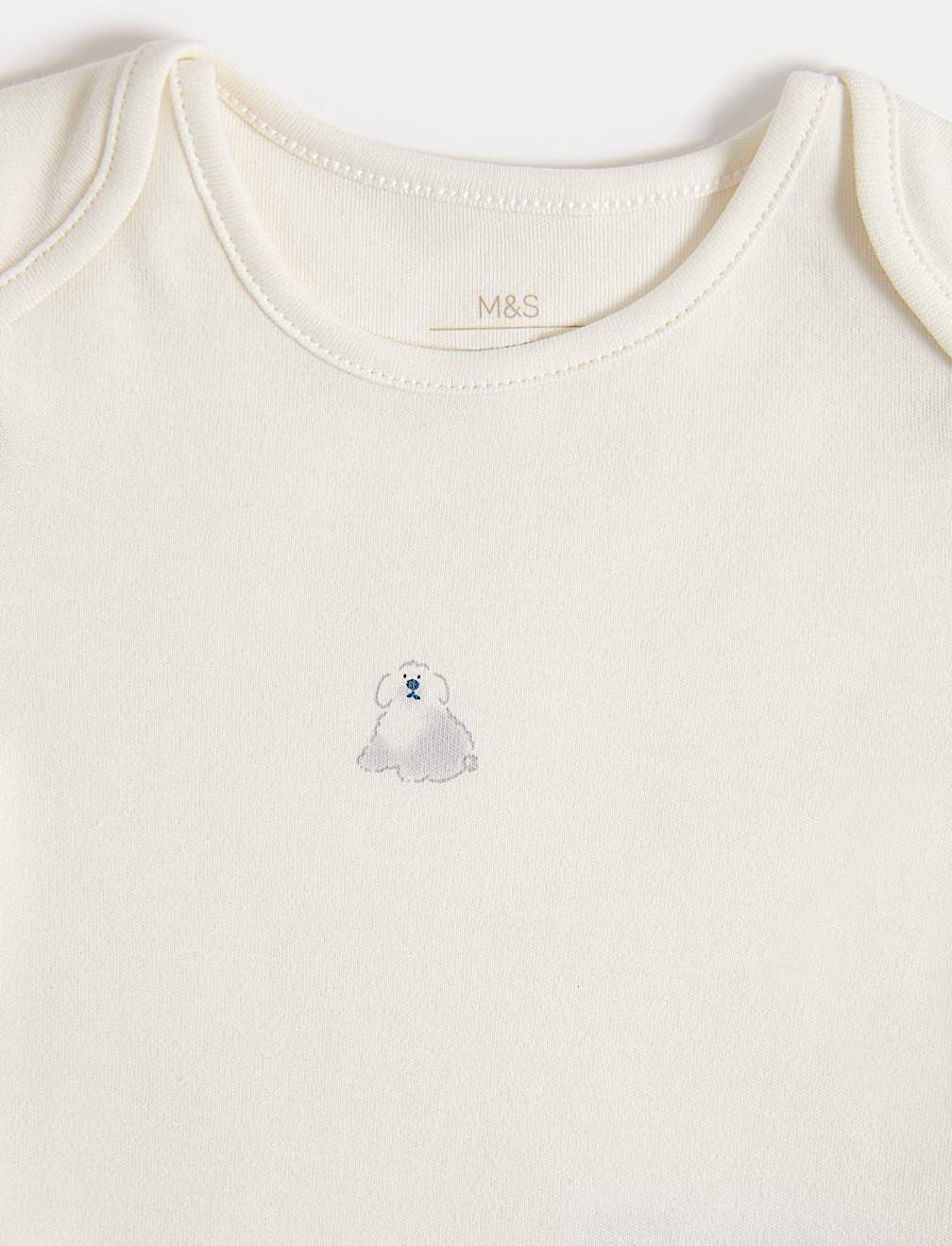 7pk Pure Cotton Dog Print Bodysuits (5lbs-3 Yrs)