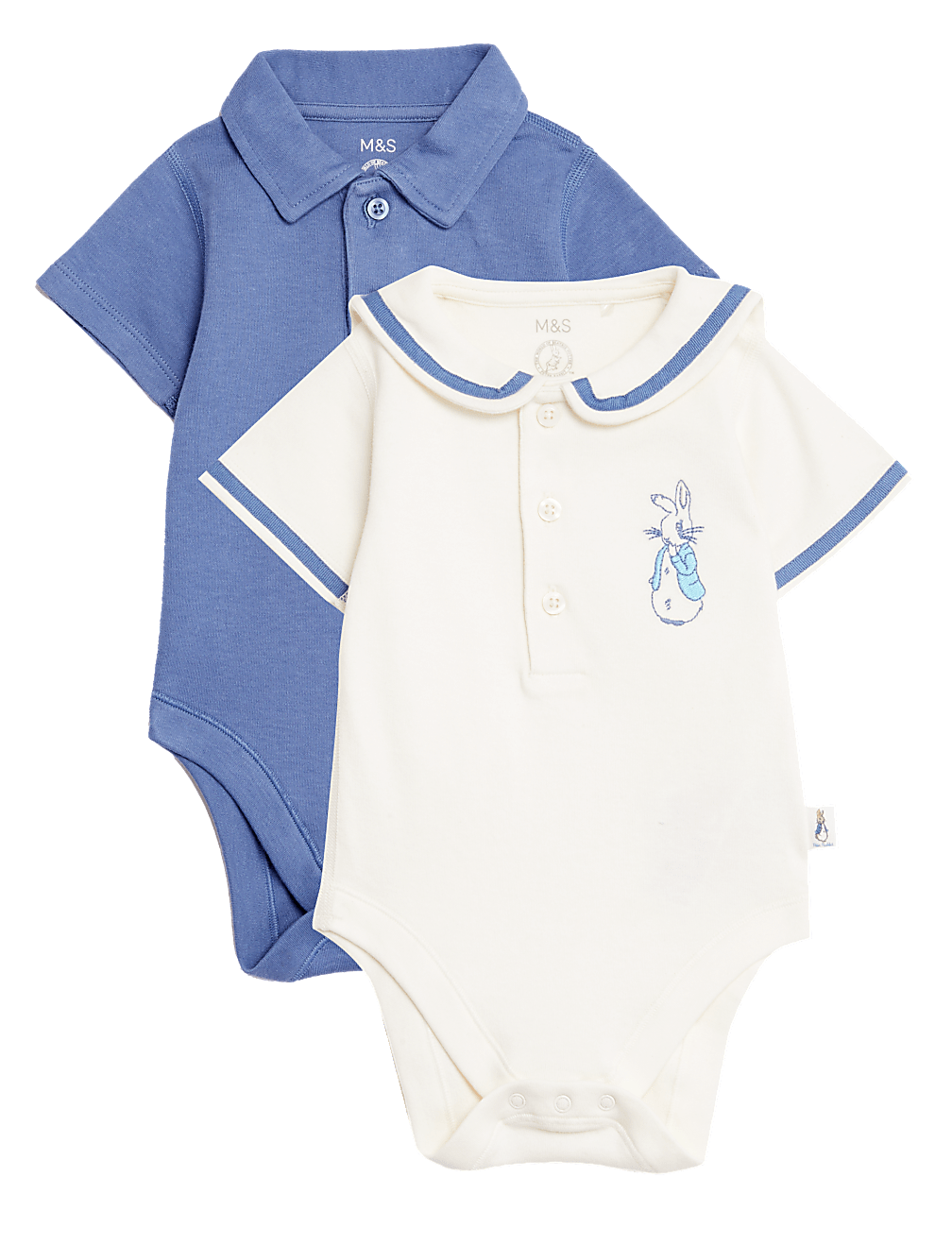 2pk Pure Cotton Peter Rabbit™ Bodysuits