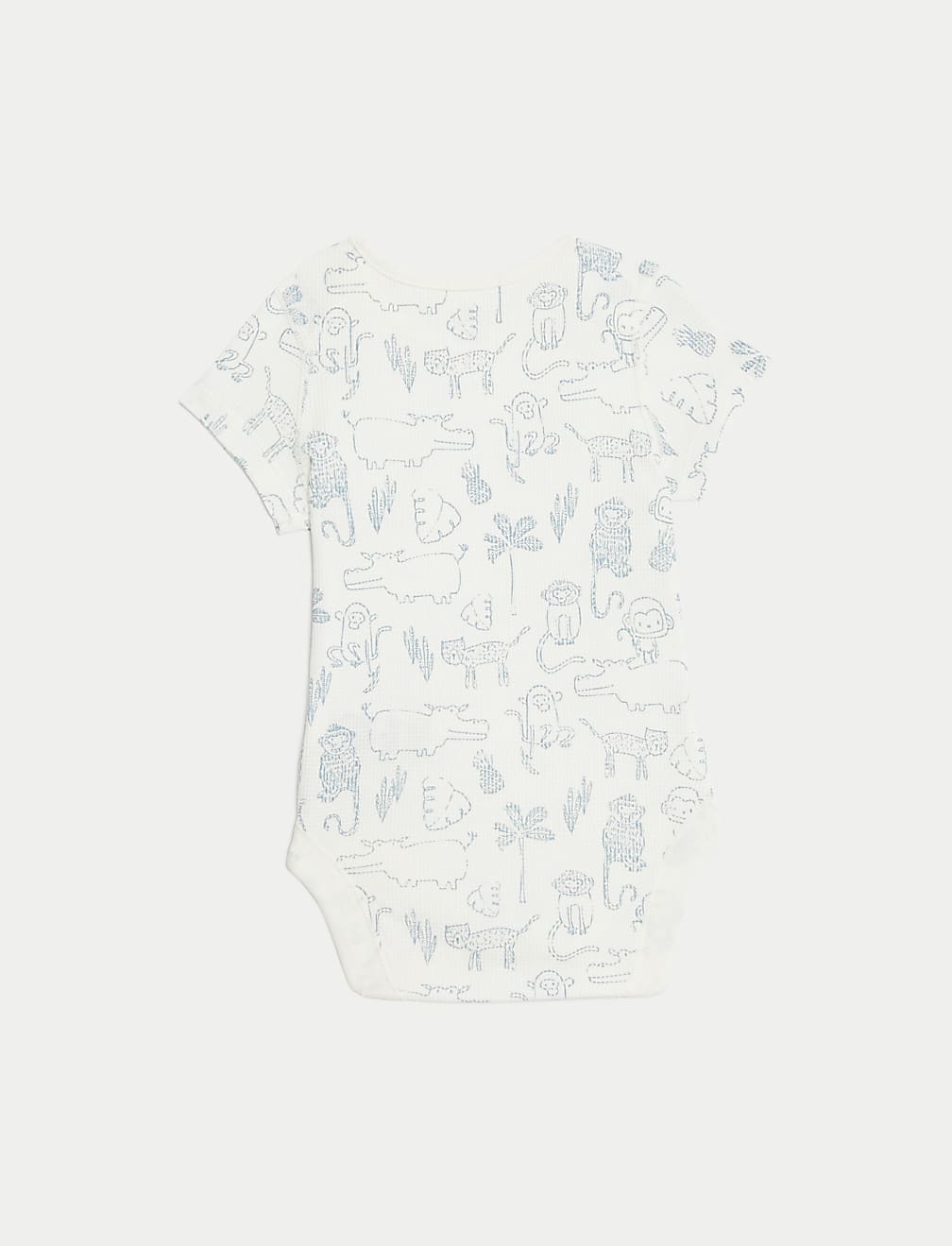 5pk Pure Cotton Animal Bodysuits (6½lbs-3 Yrs)
