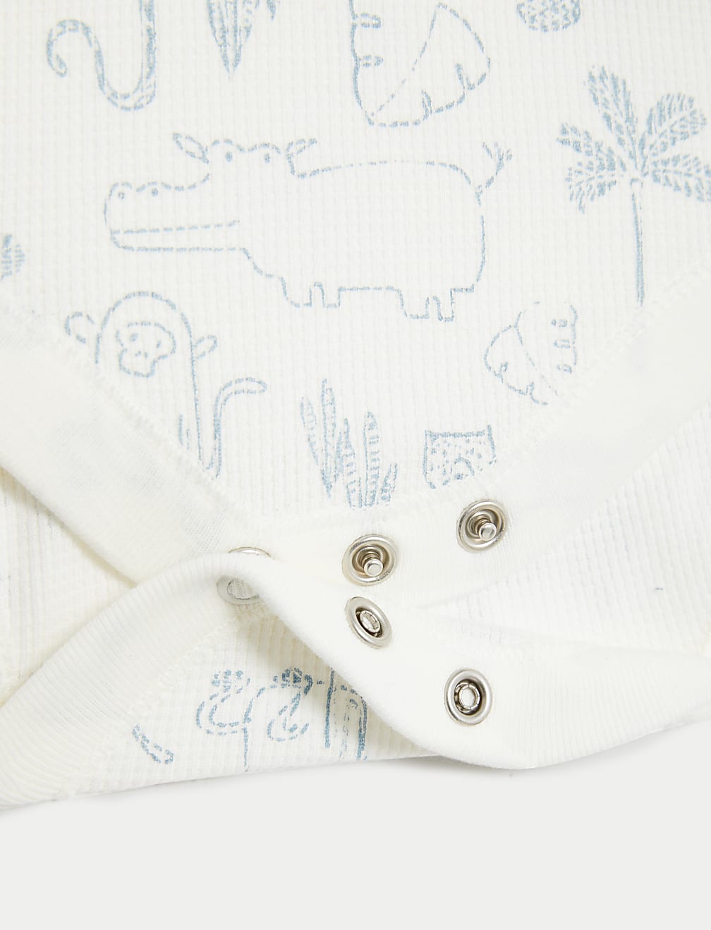 5pk Pure Cotton Animal Bodysuits (6½lbs-3 Yrs)