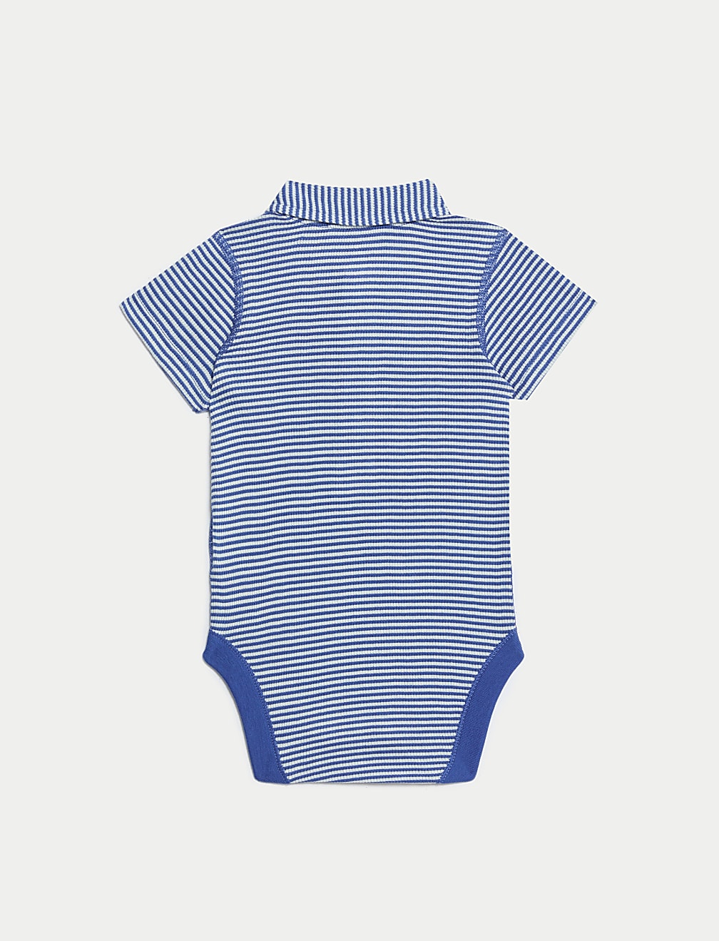 2pk Pure Cotton Polo Bodysuits (6½lbs-3 Yrs)