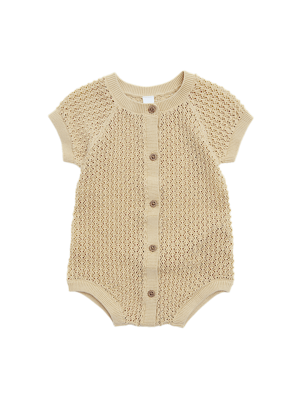 Pure Cotton Unisex Knitted Romper (7lbs-2 Yrs)