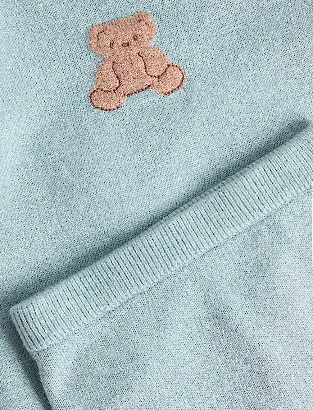 2 Piece Intarsia Bear Knitted Outfit (0-12 Mths)