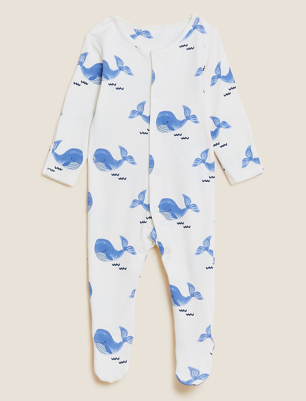 3pk Pure Cotton Printed Sleepsuits (61/2 lbs - 3 Yrs)