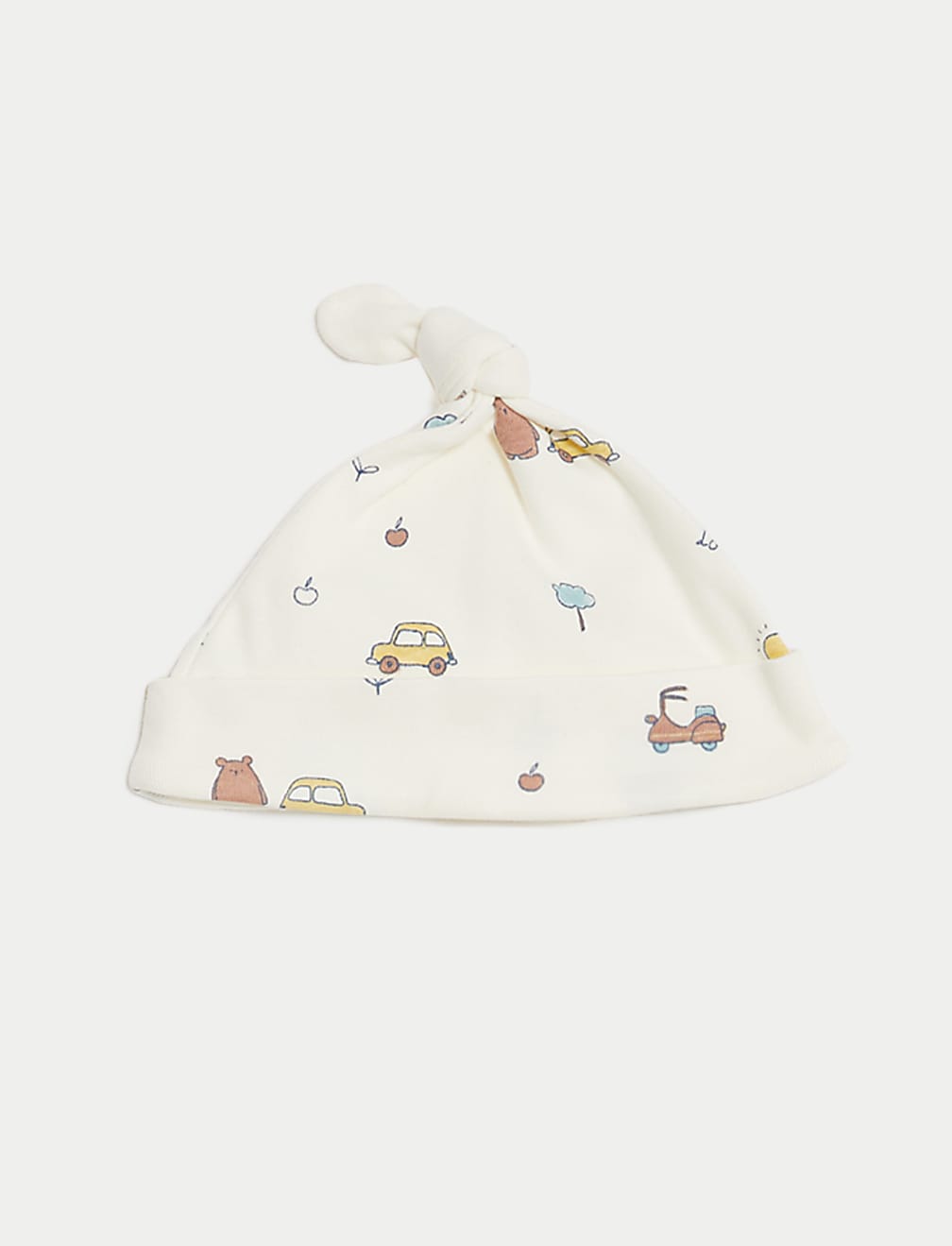 2pc Pure Cotton Printed Sleepsuit & Hat Set (7lbs-1 Yrs)