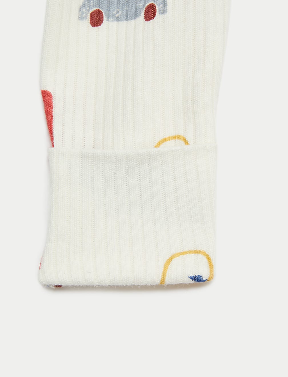 3pk Pure Cotton Ribbed Print Sleepsuits (6&frac12;lbs-3 Yrs)