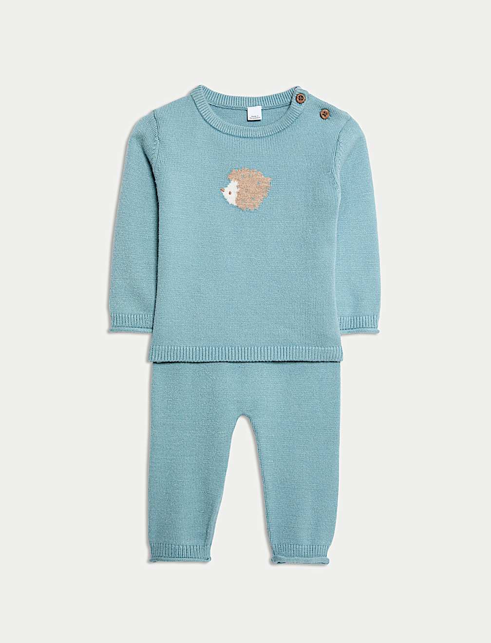 2pc Knitted Hedgehog Outfit (0-12 Mths)