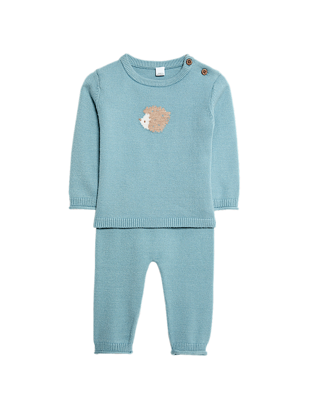 2pc Knitted Hedgehog Outfit (0-12 Mths)